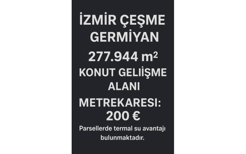 Tarla İzmir Germiyan